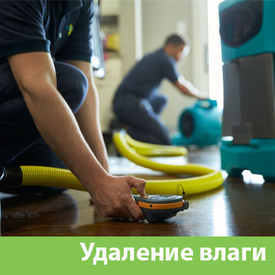 Удаление влаги после потопа в Липецке